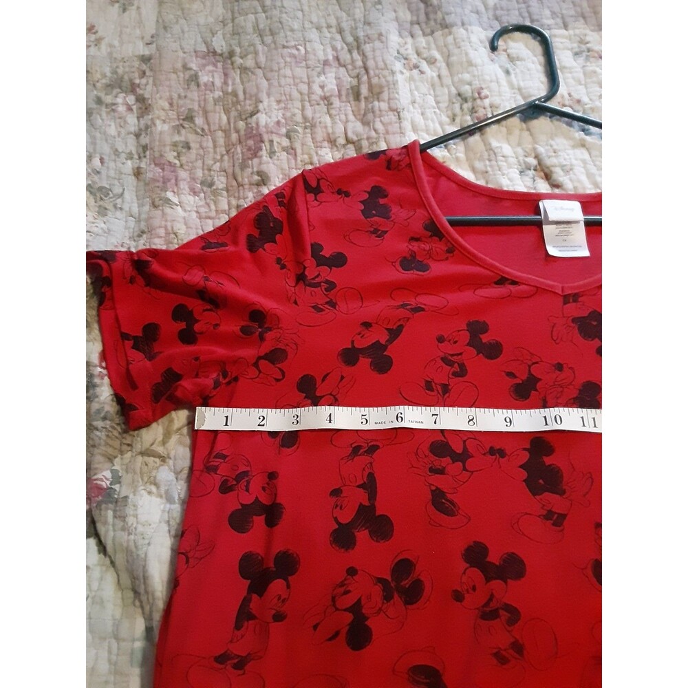 Disney Mickey Mouse graphic 1x T-shirt red Mickey - Picture 6 of 13